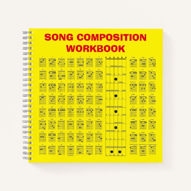 Cuaderno Gráfico de acordes de guitarra  (Anverso)