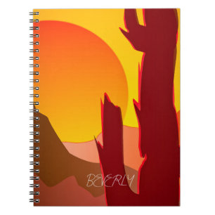 CUADERNO GRÁFICO DE BOHO MINIMALISTA DESERT SUNSET
