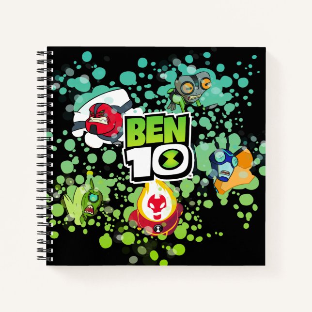 Cuaderno Gráfico de burbujas de Ben 10 Alien Forms (Anverso)