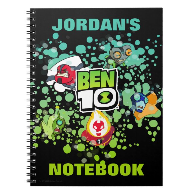 Cuaderno Gráfico de burbujas de Ben 10 Alien Forms (Frente)