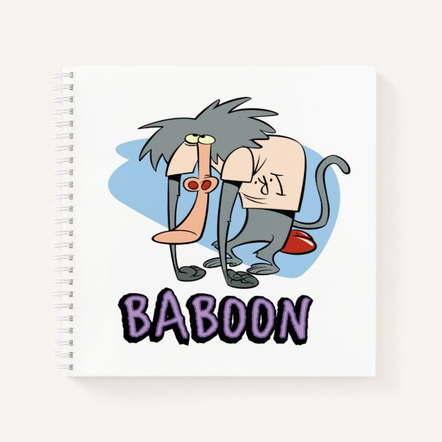 Cuaderno Gráfico de caracteres de Baboon de I.R. (Anverso)