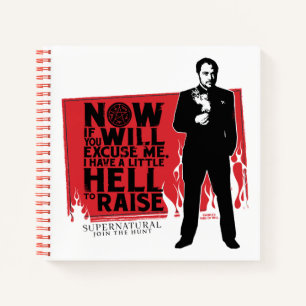Cuaderno Gráfico de citas de Crowley supernatural