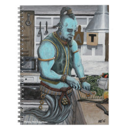 Cuaderno gráfico de cocina mágica del genio