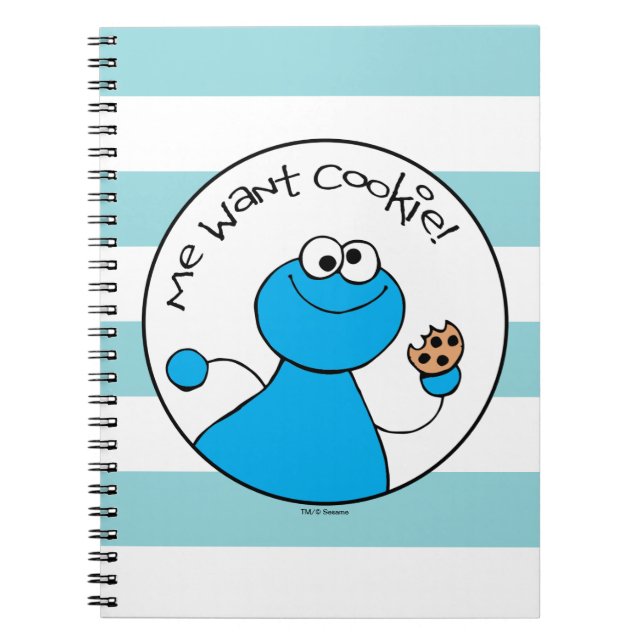 Cuaderno Gráfico de Cookie Monster Doodley (Frente)