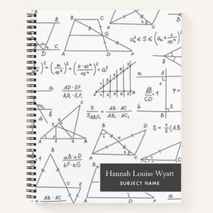 Cuaderno Gráfico de diagramas matemáticos de patrones de es