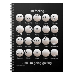 Cuaderno Gráfico de emociones de bolas de golf