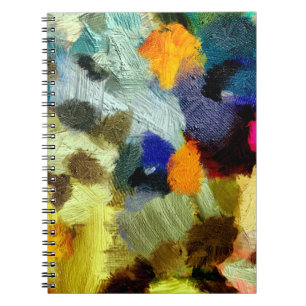 Cuaderno gráfico de fondo psicodélico abstracto