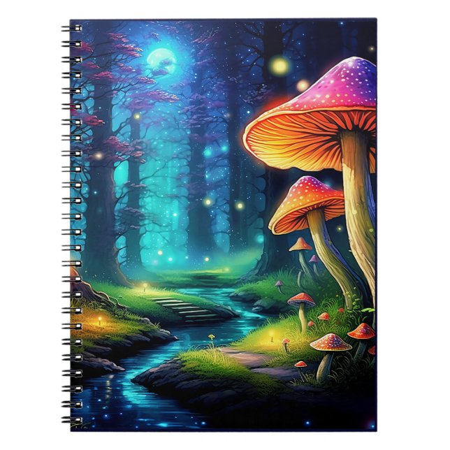 Cuaderno gráfico de fotos de espiral forestal de c (Frente)