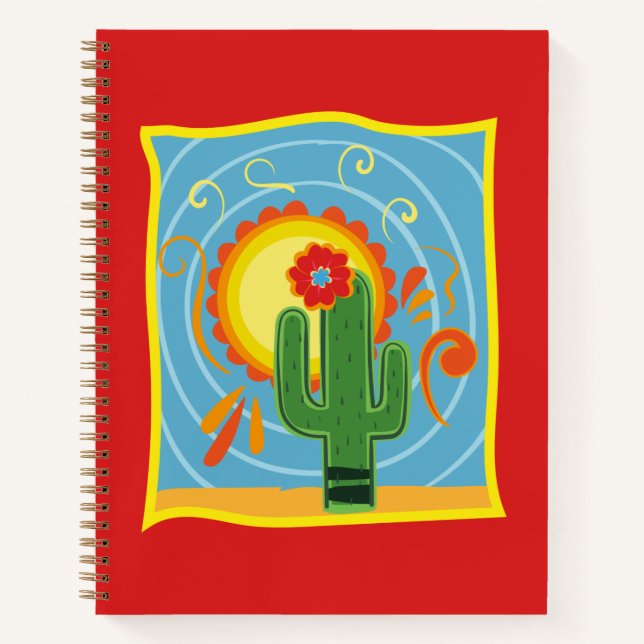Cuaderno Gráfico de Frida Kahlo Cactus (Anverso)