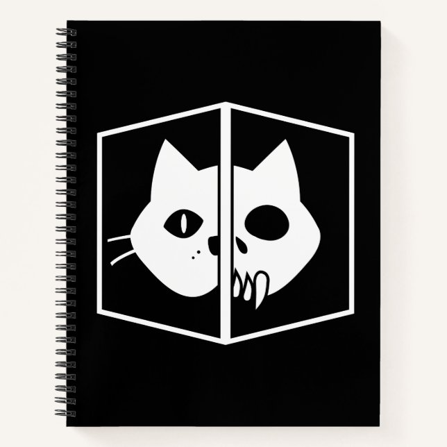 Cuaderno Gráfico de Gato Schrödinger (Anverso)