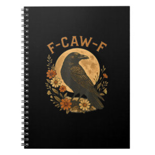 Cuaderno Gráfico de humor adulto de ave gótica divertida cu