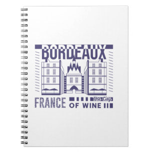Cuaderno Gráfico de la ciudad del vino de Burdeos Francia
