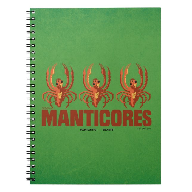 Cuaderno Gráfico de la cosecha de manticores de bebés (Frente)