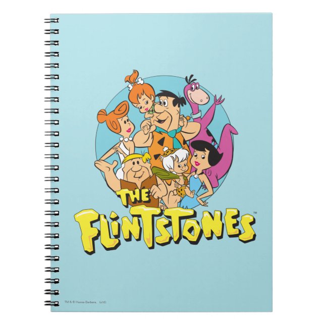 Cuaderno Gráfico de la familia Flintstones and Rubbles (Frente)