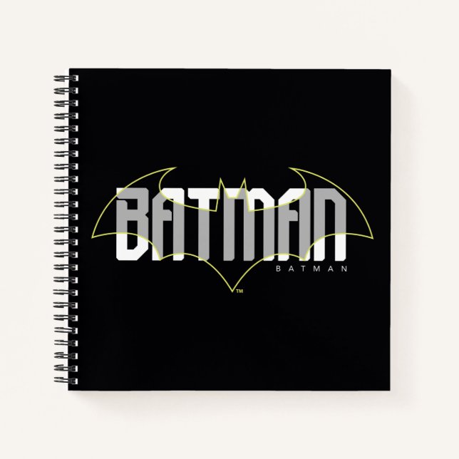 Cuaderno Gráfico de nombre de alta tecnología de Batman (Anverso)