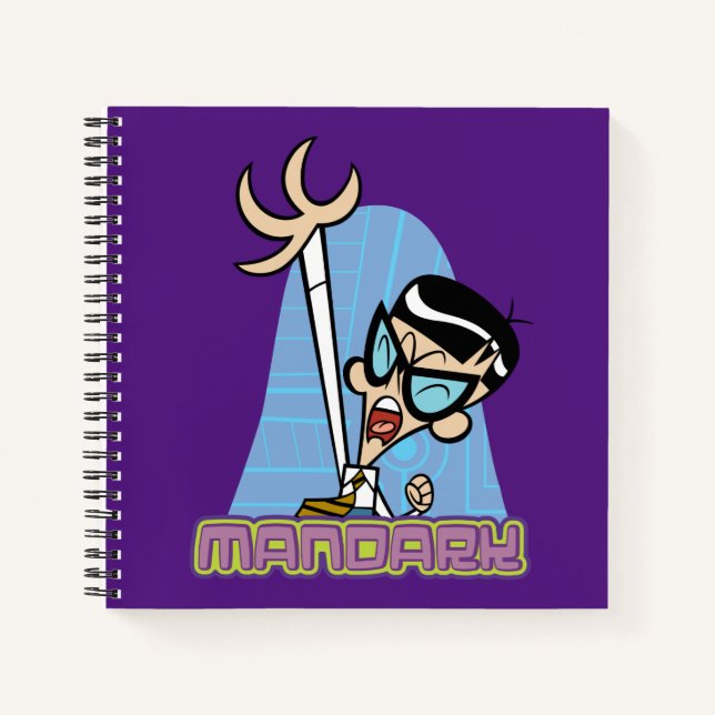 Cuaderno Gráfico de nombre de carácter de Mandark (Anverso)