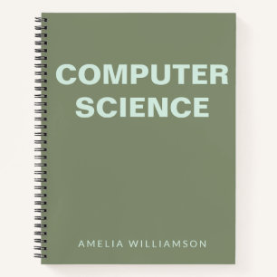 Cuaderno Gráfico de Olive escolar personalizado en ciencia
