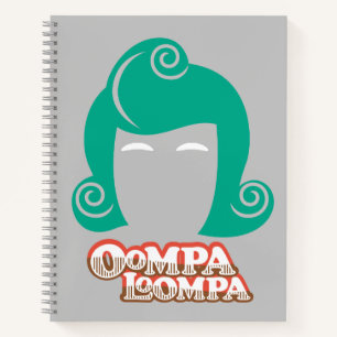 Cuaderno Gráfico de pelo de Oompa Loompa
