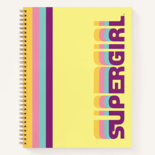 Cuaderno Gráfico de selección de color retro superchica