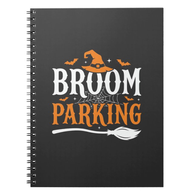 Cuaderno Gráfico de sombrero de bruja de aparcamiento de es (Frente)