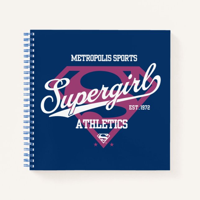 Cuaderno Gráfico de superchica Metropolis Sports Athletics (Anverso)