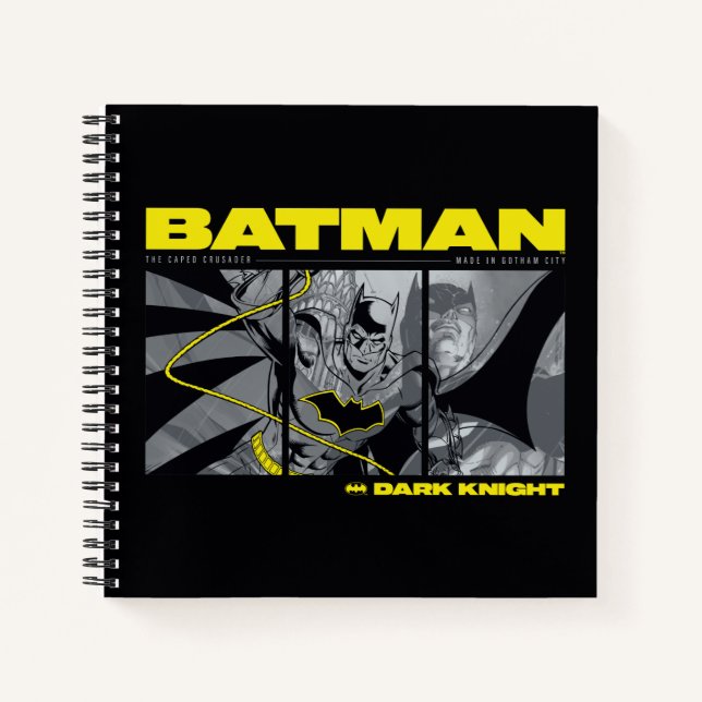Cuaderno Gráfico de tres paneles de comic Batman (Anverso)