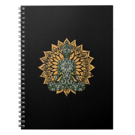 Cuaderno Gráfico de Yoga Lotus Pose Zen
