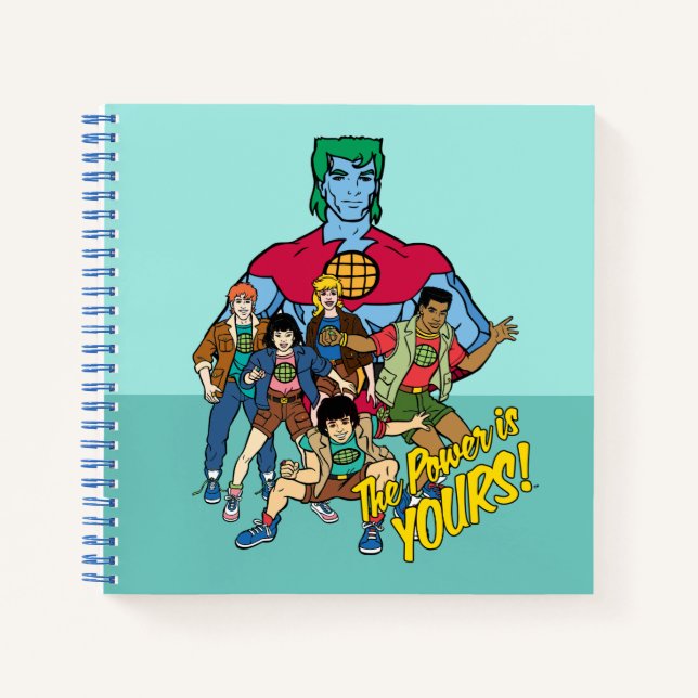 Cuaderno Gráfico del Capitán Planeta - ¡El Poder Es Tuyo! (Anverso)