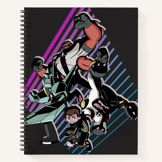 Cuaderno Gráfico del grupo Ben 10 Retro Alien (Anverso)