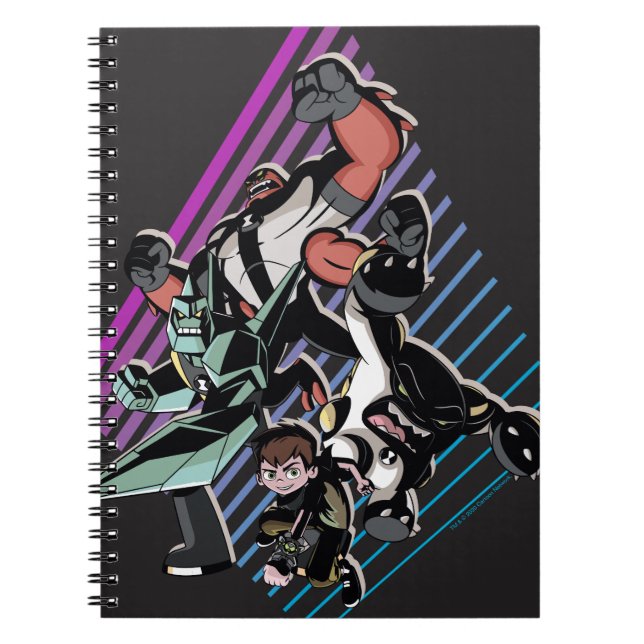 Cuaderno Gráfico del grupo Ben 10 Retro Alien (Frente)