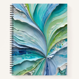 Cuaderno gráfico en espiral de arte colorido de pa