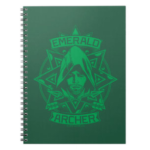 Cuaderno Gráfico esmeralda de la flecha el   Archer
