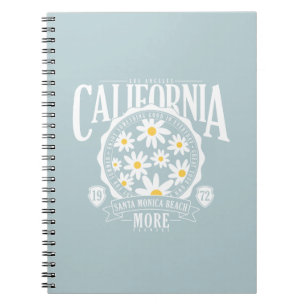 Cuaderno Gráfico floral de Los Ángeles California