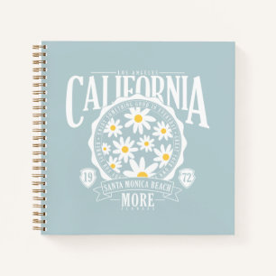 Cuaderno Gráfico floral de Los Ángeles California