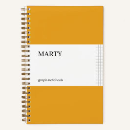 Cuaderno gráfico Marigold con monograma