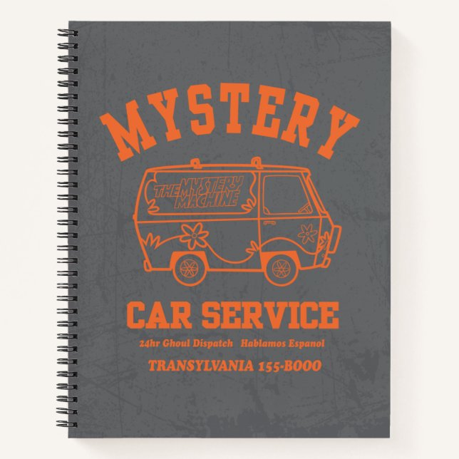 Cuaderno Gráfico "Mystery Car Service" de Scooby-Doo (Anverso)
