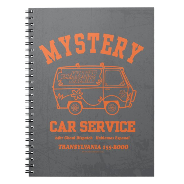 Cuaderno Gráfico "Mystery Car Service" de Scooby-Doo (Frente)