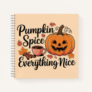 Cuaderno Gráfico otoñal "Especie de calabaza y todo bueno"