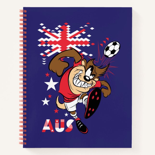 Cuaderno Gráficos de fútbol del equipo TAZ™ de Australia (Anverso)