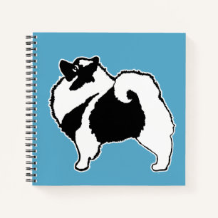Cuaderno Gráficos de Keeshond - Arte de perro original lind