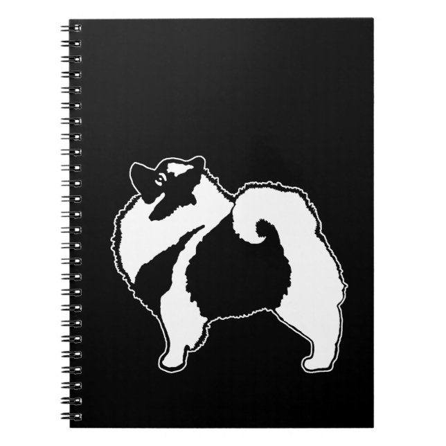 Cuaderno Gráficos de Keeshond - Arte de perro original lind (Frente)