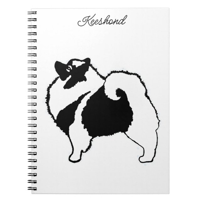 Cuaderno Gráficos de Keeshond - Arte de perro original lind (Frente)