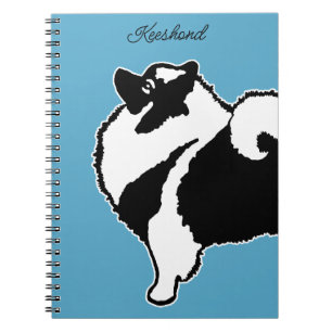 Cuaderno Gráficos de Keeshond - Arte de perro original lind