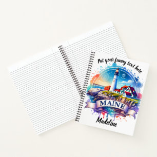 Cuaderno Gran acuarela de faro costero