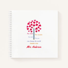 Cuaderno Gran árbol de lápices / Agradecimiento a maestros