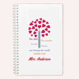 Cuaderno Gran árbol de lápiz / Apreciación del profesor