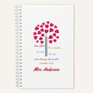 Cuaderno Gran árbol de lápiz / Apreciación del profesor