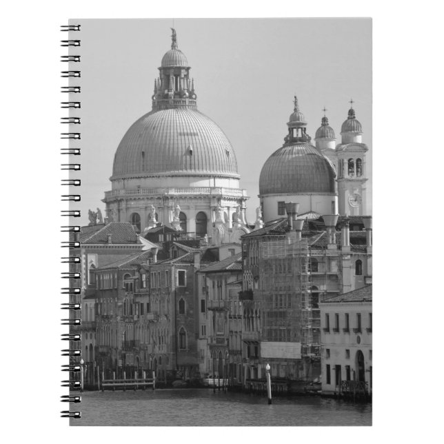 Cuaderno Gran Canal Blanco Negro Venecia Italia Viajes (Frente)
