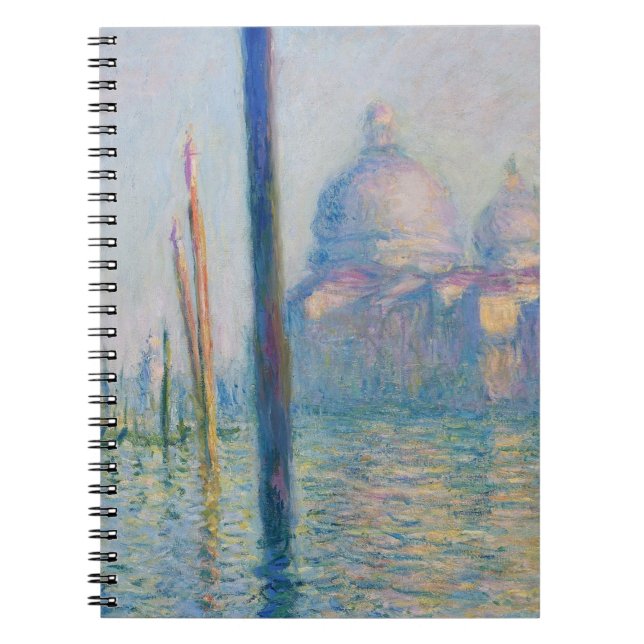 Cuaderno Gran Canal Monet Venecia Italia Pintura clásica (Frente)