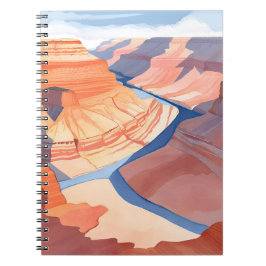 Cuaderno Gran Cañón | Paintaje paisajístico de acuarela